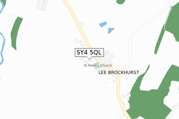 SY4 5QL map - large scale - OS Open Zoomstack (Ordnance Survey)