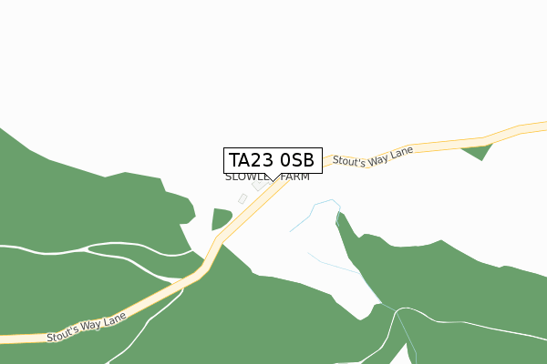 TA23 0SB map - large scale - OS Open Zoomstack (Ordnance Survey)