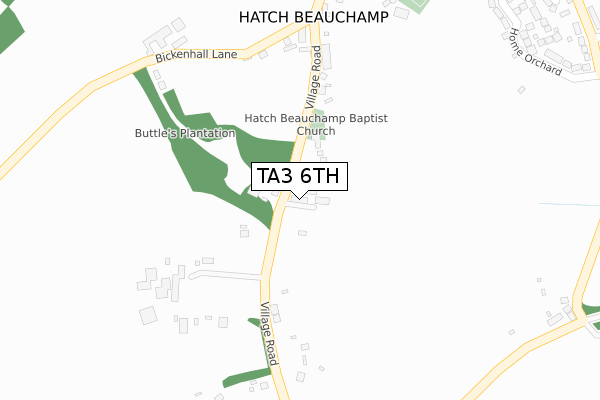 TA3 6TH map - large scale - OS Open Zoomstack (Ordnance Survey)