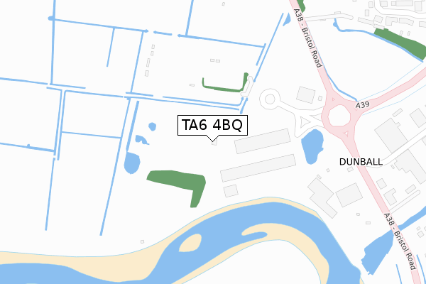 TA6 4BQ map - large scale - OS Open Zoomstack (Ordnance Survey)