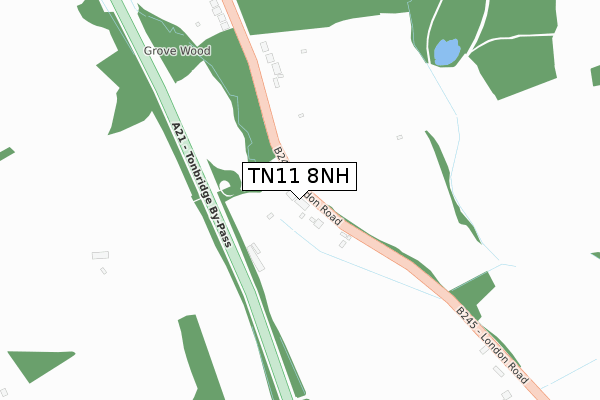 TN11 8NH map - large scale - OS Open Zoomstack (Ordnance Survey)