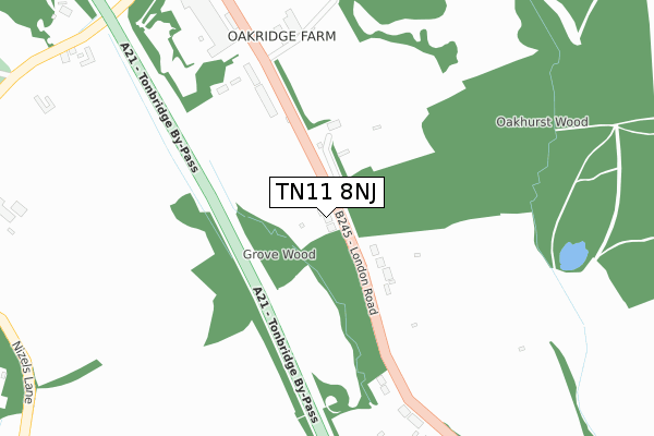 TN11 8NJ map - large scale - OS Open Zoomstack (Ordnance Survey)