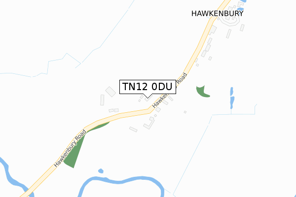 TN12 0DU map - large scale - OS Open Zoomstack (Ordnance Survey)