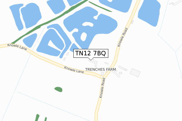 TN12 7BQ map - large scale - OS Open Zoomstack (Ordnance Survey)