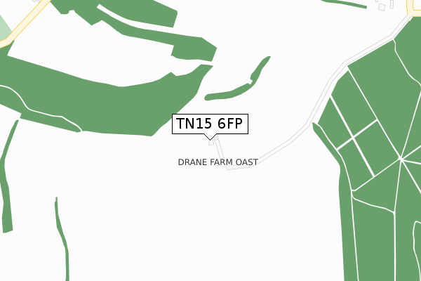 TN15 6FP map - large scale - OS Open Zoomstack (Ordnance Survey)