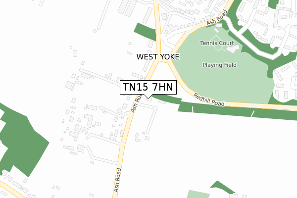 TN15 7HN map - large scale - OS Open Zoomstack (Ordnance Survey)