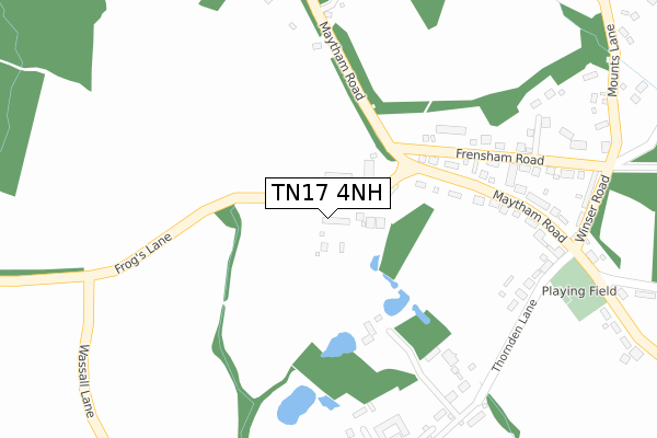 TN17 4NH map - large scale - OS Open Zoomstack (Ordnance Survey)