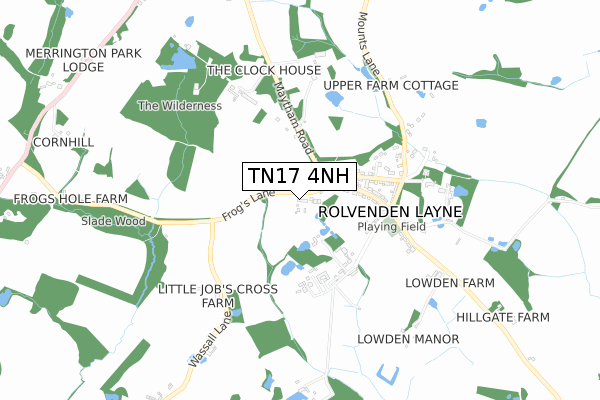 TN17 4NH map - small scale - OS Open Zoomstack (Ordnance Survey)