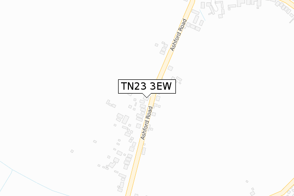 TN23 3EW map - large scale - OS Open Zoomstack (Ordnance Survey)