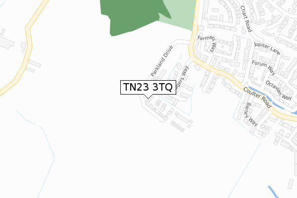 TN23 3TQ map - large scale - OS Open Zoomstack (Ordnance Survey)