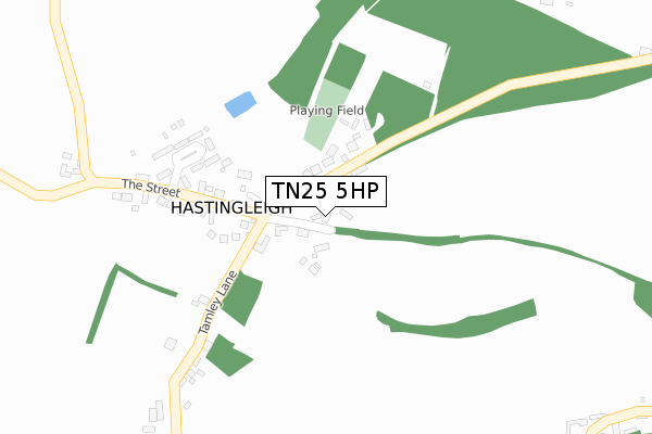 TN25 5HP map - large scale - OS Open Zoomstack (Ordnance Survey)