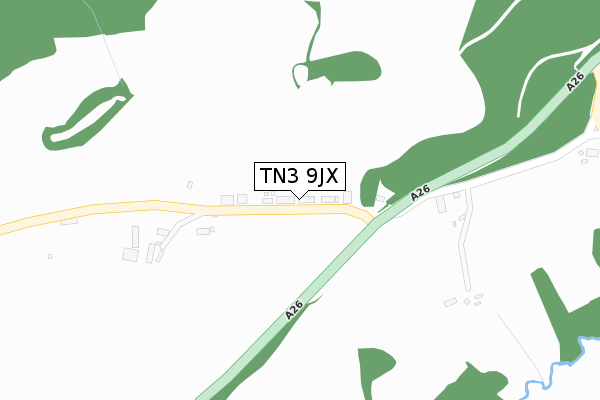 TN3 9JX map - large scale - OS Open Zoomstack (Ordnance Survey)