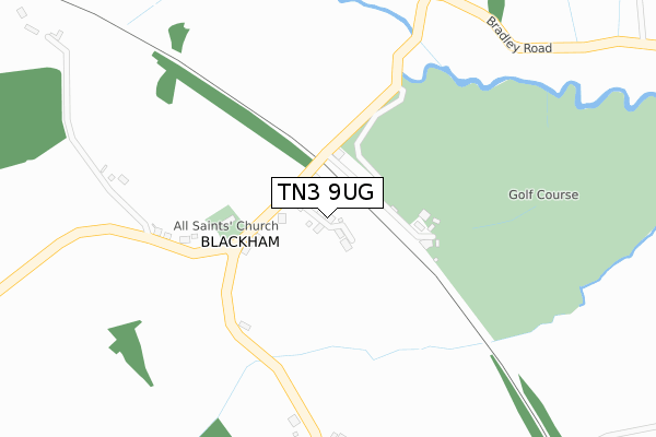 TN3 9UG map - large scale - OS Open Zoomstack (Ordnance Survey)
