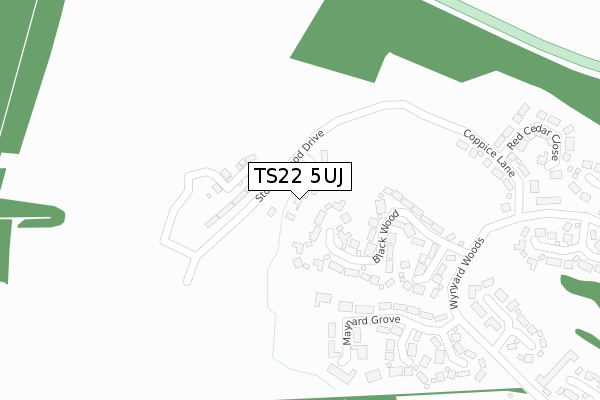 TS22 5UJ map - large scale - OS Open Zoomstack (Ordnance Survey)