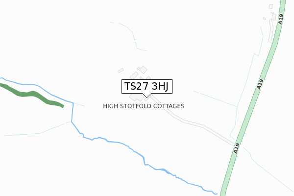 TS27 3HJ map - large scale - OS Open Zoomstack (Ordnance Survey)