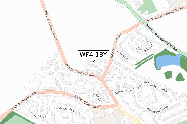 WF4 1BY map - large scale - OS Open Zoomstack (Ordnance Survey)