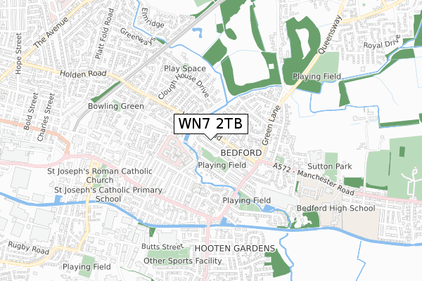 WN7 2TB map - small scale - OS Open Zoomstack (Ordnance Survey)