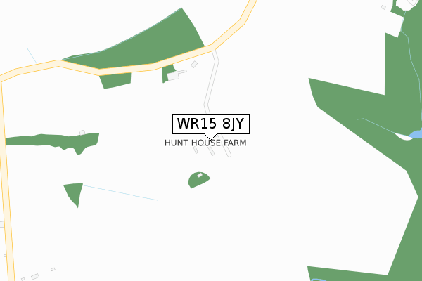 WR15 8JY map - large scale - OS Open Zoomstack (Ordnance Survey)