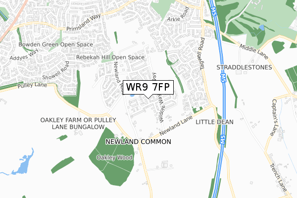 WR9 7FP map - small scale - OS Open Zoomstack (Ordnance Survey)