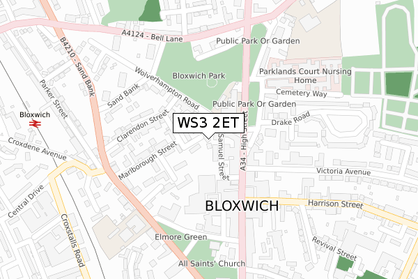 WS3 2ET map - large scale - OS Open Zoomstack (Ordnance Survey)