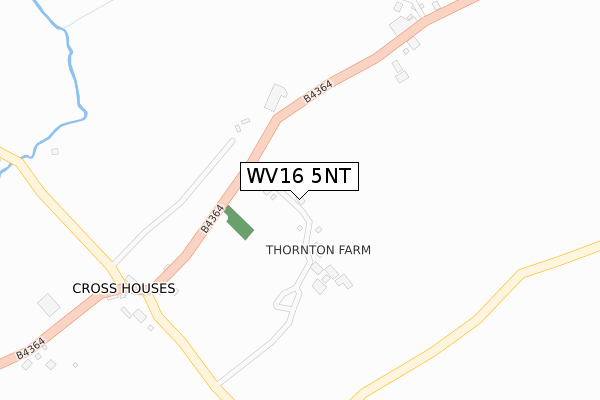 WV16 5NT map - large scale - OS Open Zoomstack (Ordnance Survey)