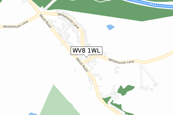 WV8 1WL map - large scale - OS Open Zoomstack (Ordnance Survey)