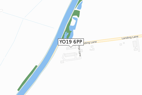 YO19 6PP map - large scale - OS Open Zoomstack (Ordnance Survey)