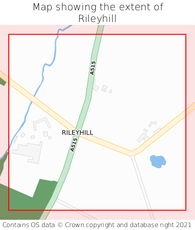 Map showing extent of Rileyhill as bounding box