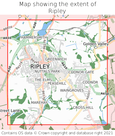 Map Of Ripley Derbyshire Where Is Ripley? Ripley On A Map