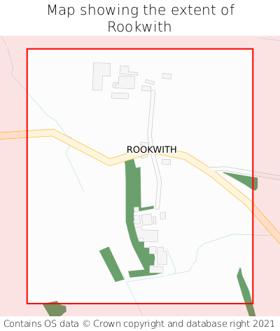 Map showing extent of Rookwith as bounding box