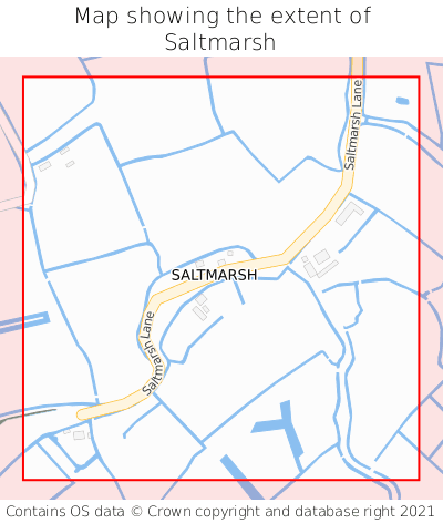 Map showing extent of Saltmarsh as bounding box