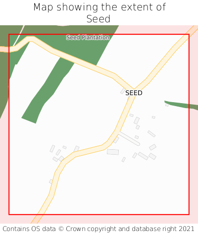 Map showing extent of Seed as bounding box