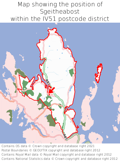 Map showing location of Sgeitheabost within IV51