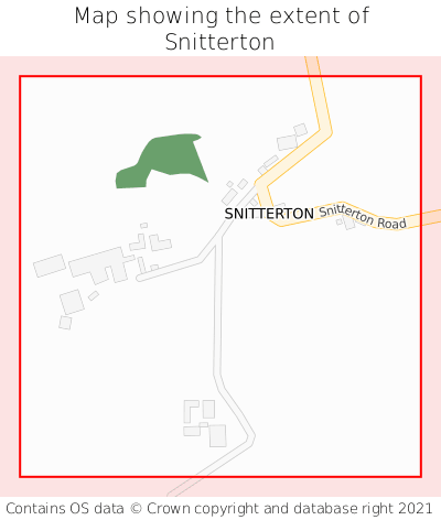 Map showing extent of Snitterton as bounding box