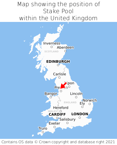 Map showing location of Stake Pool within the UK