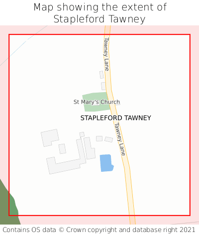 Map showing extent of Stapleford Tawney as bounding box