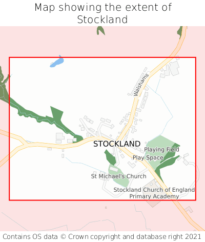 Map showing extent of Stockland as bounding box