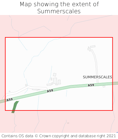 Map showing extent of Summerscales as bounding box