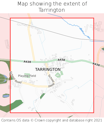 Map showing extent of Tarrington as bounding box