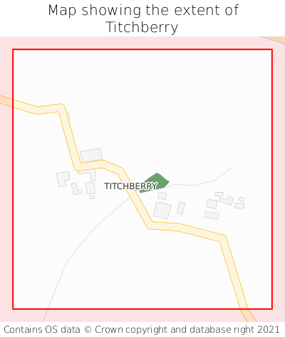 Map showing extent of Titchberry as bounding box