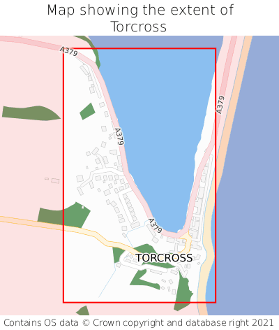 Map showing extent of Torcross as bounding box