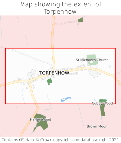 Map showing extent of Torpenhow as bounding box