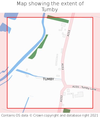 Map showing extent of Tumby as bounding box