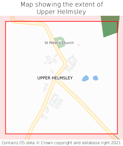 Map showing extent of Upper Helmsley as bounding box