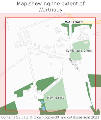 Map showing extent of Wartnaby as bounding box