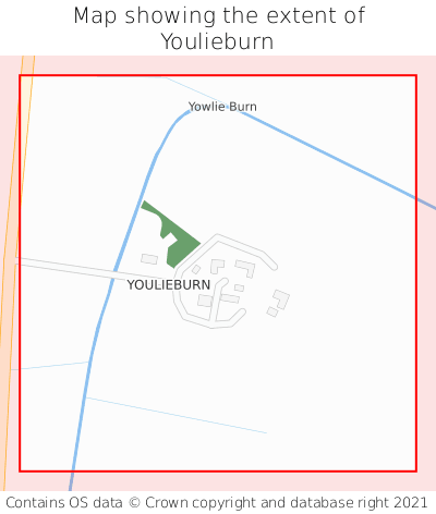 Map showing extent of Youlieburn as bounding box